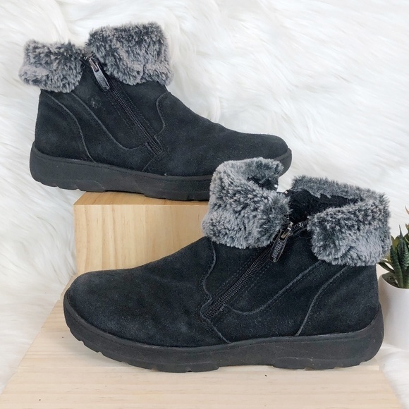 Khombu Jessica Suede Leather Memory Foam Boots - Picture 1 of 7